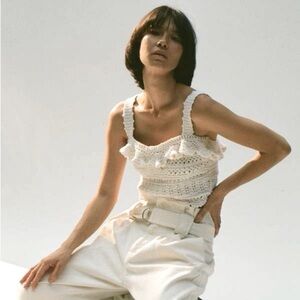 Sea New York Rylee Crochet Cami Top in Ivory Cream
Wool Blend